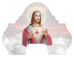 DARAY-L-109-PK Sacred Heart Clouds Pink